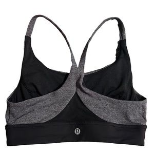 lululemon athletica Black and Gray Sports Bra